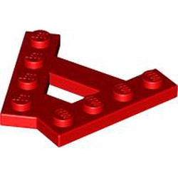 LEGO part 15706 Wedge Plate 4 Stud 45° Angle Plate in Bright Red/ Red