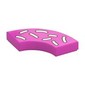 Tile 2 x 2 Curved, Macaroni with Donut Sprinkles print