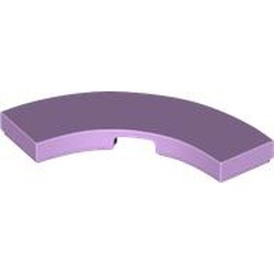 LEGO part 79393 Tile 3 x 3 Curved, Macaroni in Lavender