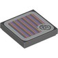 Tile 2 x 2 with Dragon Coin and Barcode Print (Sticker)