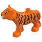 Duplo Animal Tiger Adult New Style, Semi-circular Eyes Print
