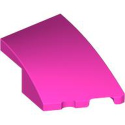 LEGO part 80178 Slope Curved 3 x 2 with Stud Notch Right in Bright Purple/ Dark Pink