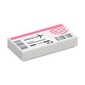 Tile 1 x 2 with Coral and Dark Blue Plane Ticket print