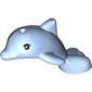 Animal, Dolphin, Baby with Black Eyes, White Iris print