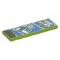 Tile 2 x 6 with 'NO LIMITS', Checkered Racing Flags, Soap Box Cart on Blue Background print