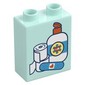 Duplo Brick 1 x 2 x 2 with Bandages, Bottle print