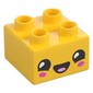 Duplo Brick 2 x 2, Smiling Face Print