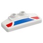 Duplo Rear Spoiler 2 x 4 x 1 / 2 with Blue and Red Panels Print
