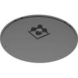 LEGO part 50990b Dish 10 x 10 Inverted (Radar) with Solid Studs in Trans-Black