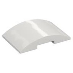LEGO part 78522 Brick Curved 4 x 6 Double, 2 x 4 Cutout in White