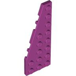 LEGO part 50305 Wedge Plate 8 x 3, 22° Left in Bright Reddish Violet/ Magenta