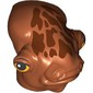Minifig Head Special, Mon Calamari with Dark Brown Spots, Orange Eyes print