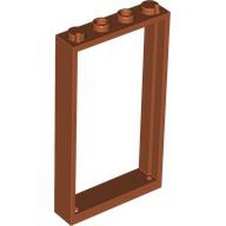 LEGO part 60596 Door Frame 1 x 4 x 6 Type 2 in Dark Orange