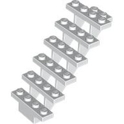 LEGO part 30134 Stairs 7 x 4 x 6 Straight Open in White