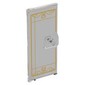 Door 3 x 6 with Gold Window Lines print