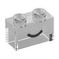 Brick 1 x 2 without Bottom Tube with Black Curved Line / Smile print