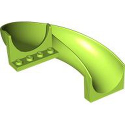 LEGO part 79790 Duplo Playground Slide Curved Right 90°, Rounded in Bright Yellowish Green/ Lime