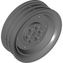 LEGO part  RIM, DIA. 62.3X20.3, NO. 1 in Dark Stone Grey / Dark Bluish Gray