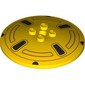 Dish 6 x 6 Inverted (Radar) with Wheel Rim, 4 Black Spokes print