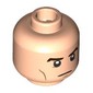 Minifig Head Edward Cullen, Dark Brown Eyebrows, Cheek Lines, Black Eyes, Stern/Golden Eyes, Sparkles