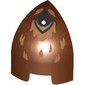 Brick Round Curved 1 x 1 x 1 1/3 Quarter Dome with Black Eye, Nougat Fur print