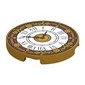 Tile Round 3 x 3 with White Clock Face, Decorations print