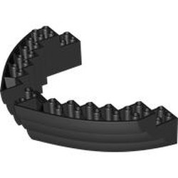 LEGO part 64645 Boat Hull Section, Brick 16 x 10 x 3 in Black