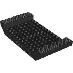 LEGO part 95227 Boat Hull Section, Large Middle 8 x 16 x 2 1/3 with 5 Holes in Black