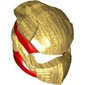 Helmet, Ninja with Wraps Red Pattern