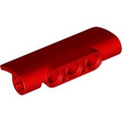 LEGO part 7101 Technic Panel Fairing 2 x 5 x 1 in Bright Red/ Red
