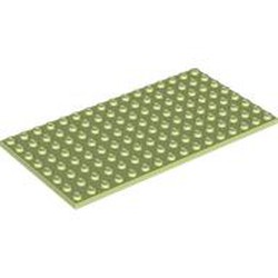 LEGO part 92438 Plate 8 x 16 in Spring Yellowish Green/ Yellowish Green