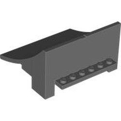 LEGO part 75538 Slope Curved 8 x 8 x 4, Ramp in Dark Stone Grey / Dark Bluish Gray