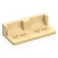 Panel 3 x 6 Car Seat with 4 Studs