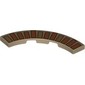 Tile 4 x 4 Curved, Macaroni with Nougat/Medium Nougat Bricks print