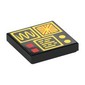 Tile 2 x 2 with Yellow Classic Controls, Graphs, Red Buttons print