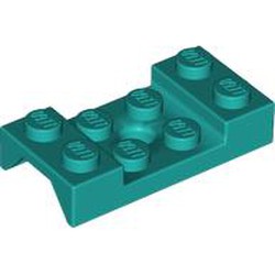 LEGO part 60212 Wheel Arch, Mudguard 2 x 4 Studded with Hole in Bright Bluish Green/ Dark Turquoise