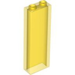 LEGO part 46212 Brick 1 x 2 x 5 without Side Supports in Transparent Yellow/ Trans-Yellow