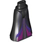 Minidoll Hips and Full Length Skirt with Dark Purple/Magenta Dress print