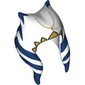 Headdress Togruta Montrals with Gold Triangles, Blue Markings print