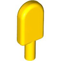 LEGO part 30222 Food Popsicle / Lollipop in Bright Yellow/ Yellow