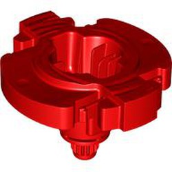 LEGO part 5436 Base for Spinner with Axle in Bright Red/ Red