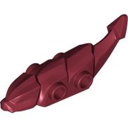 LEGO part 5978 Animal, Dragon, Tail in Dark Red