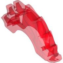 LEGO part 5435 Energy effect, Spiked for Spinner in Transparent Red/ Trans-Red