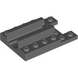 LEGO part 1979 Launcher, Spinner, Base 4 x 6 in Dark Stone Grey / Dark Bluish Gray