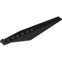 LEGO part  FLAP 3X12X2/3, W/ FORK in Black