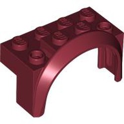 LEGO part 3387 Wheel Arch, Mudguard 4 x 2 x 2 in Dark Red