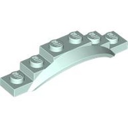 LEGO part 62361 Wheel Arch, Mudguard, 1 1/2 x 6 x 1 [Arch Extended] in Aqua/ Light Aqua