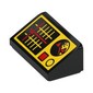 Slope 30° 1 x 2 x 2/3 with Yellow Control Panel, Grid with Red Marker, Radar, Buttons print