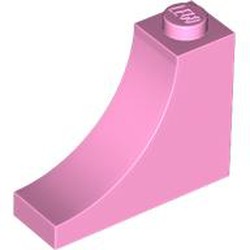 LEGO part 18653 Brick Arch 1 x 3 x 2 Inverted [Inside Bow] in Light Purple/ Bright Pink