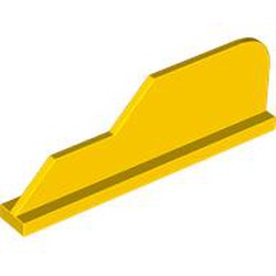 LEGO part 23930 Tail 8 x 1 with Stepped Fin in Bright Yellow/ Yellow